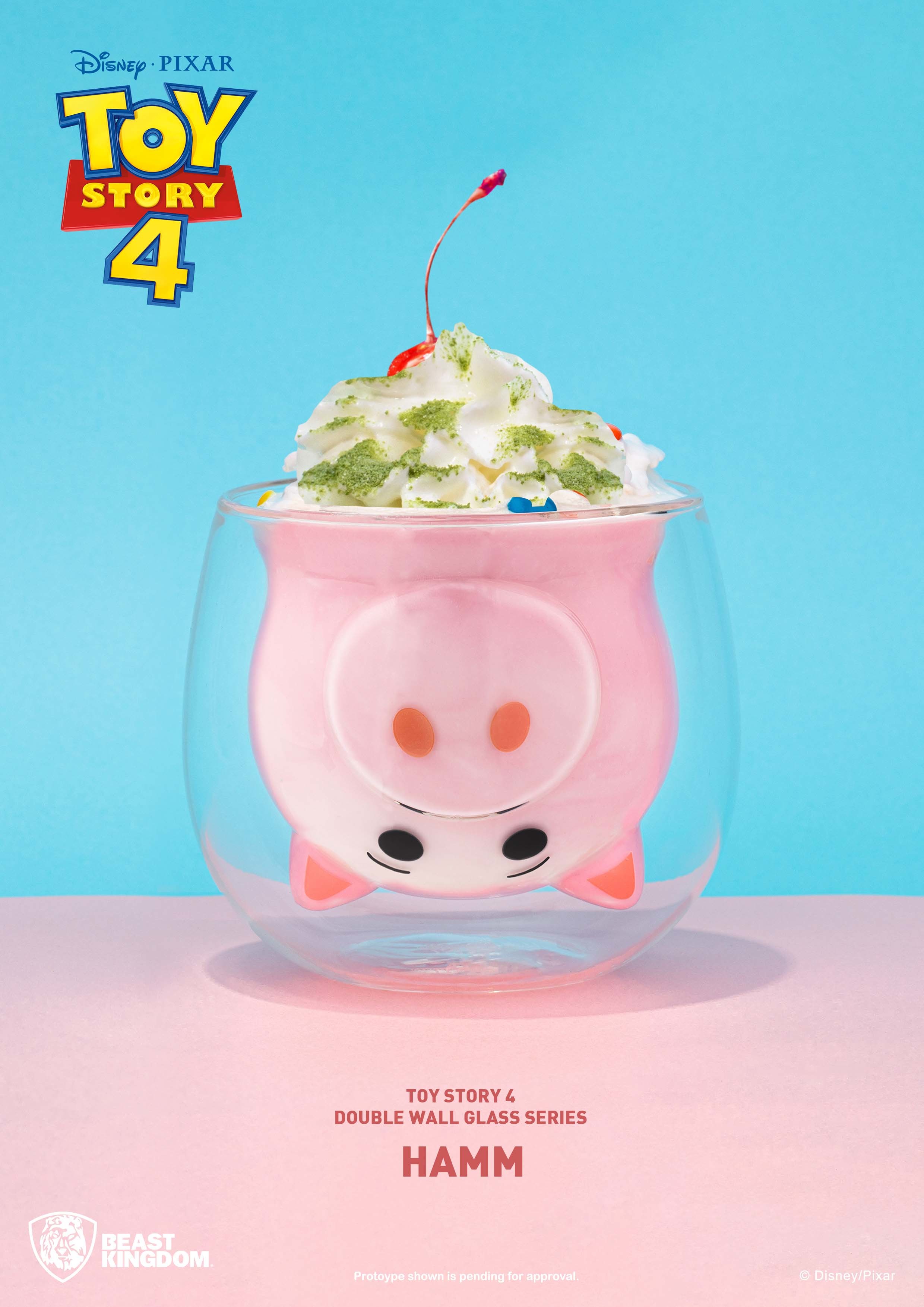 反斗奇兵系列 雙層玻璃杯系列 火腿豬款