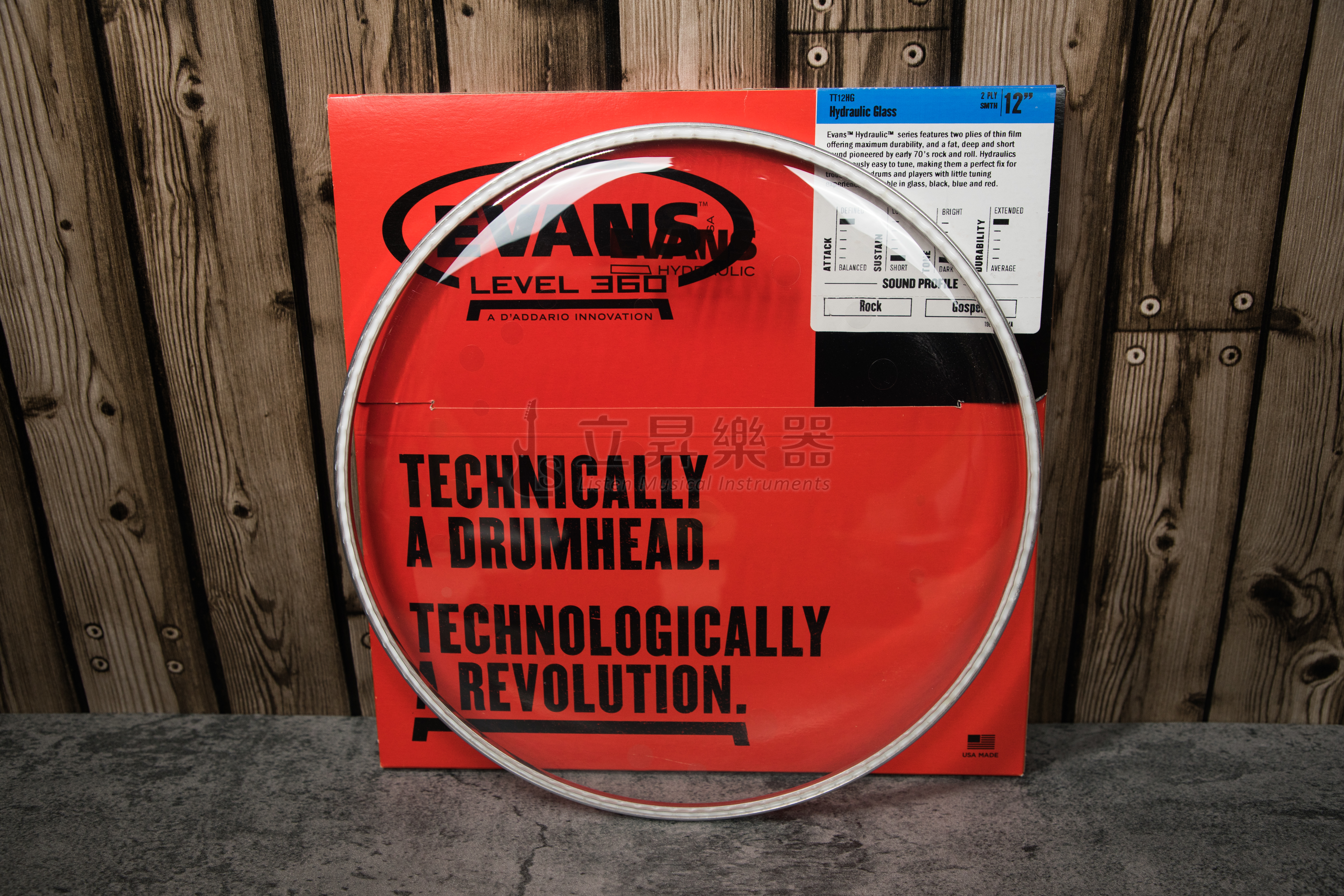 Evans TT12HG 鼓皮 雙層 透明 油面 (12")
