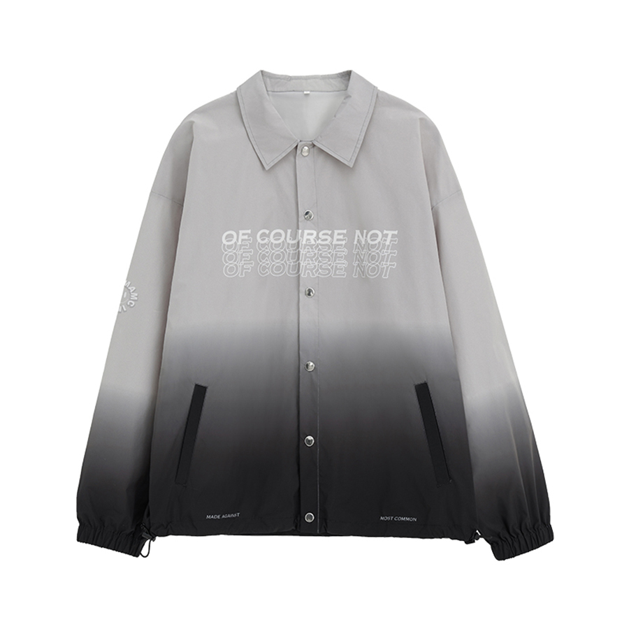 【 MAMC | GRADIENT SMILEY JACKET 笑臉漸層教練外套 】