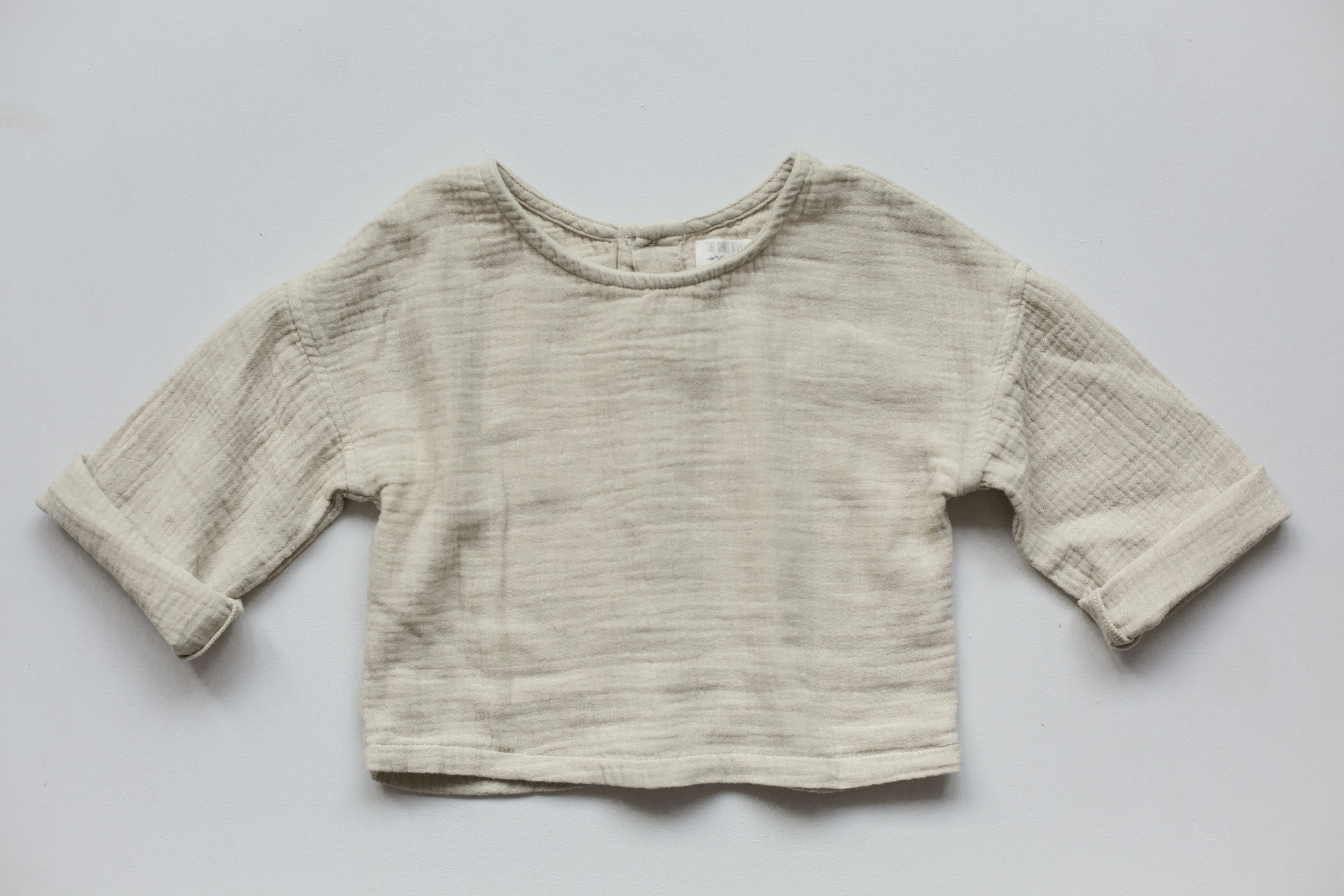 THE SIMPLE FOLK - Button Back Top（Ecru）