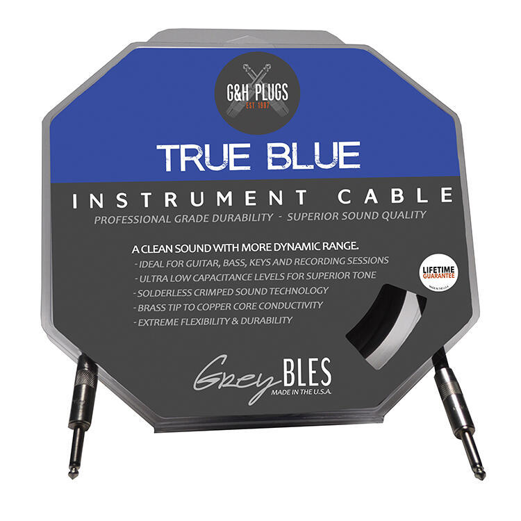 美國 G&H Plugs 高階導線 TURE BLUE 藍標 錄音導線 雙直頭/直頭+L頭