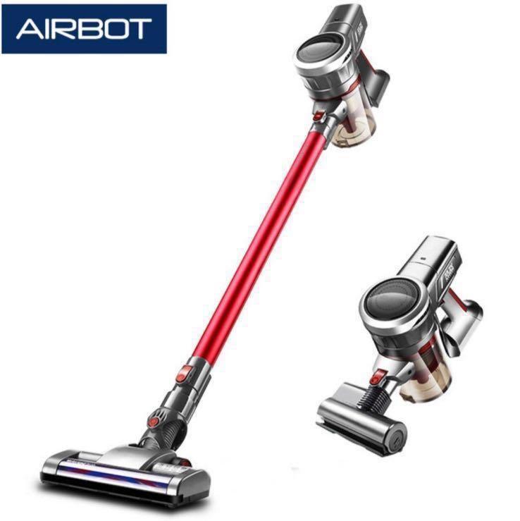 「性價比之王 親民版V10」AIRBOT Supersonics Plus 25000Pa 強力無線吸塵機+電動除塵蟎吸頭+濕拖消毒水箱│1/4價錢，即可享用媲美Dyson V10既清潔吸│香港行貨 1年保養