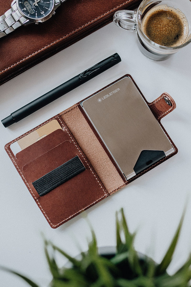 Ledlenser Lite Wallet® Led皮夾-栗子色