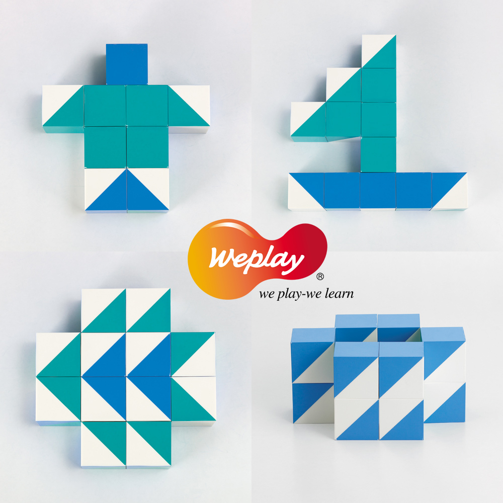 Weplay 藍色海洋積木 - 16塊