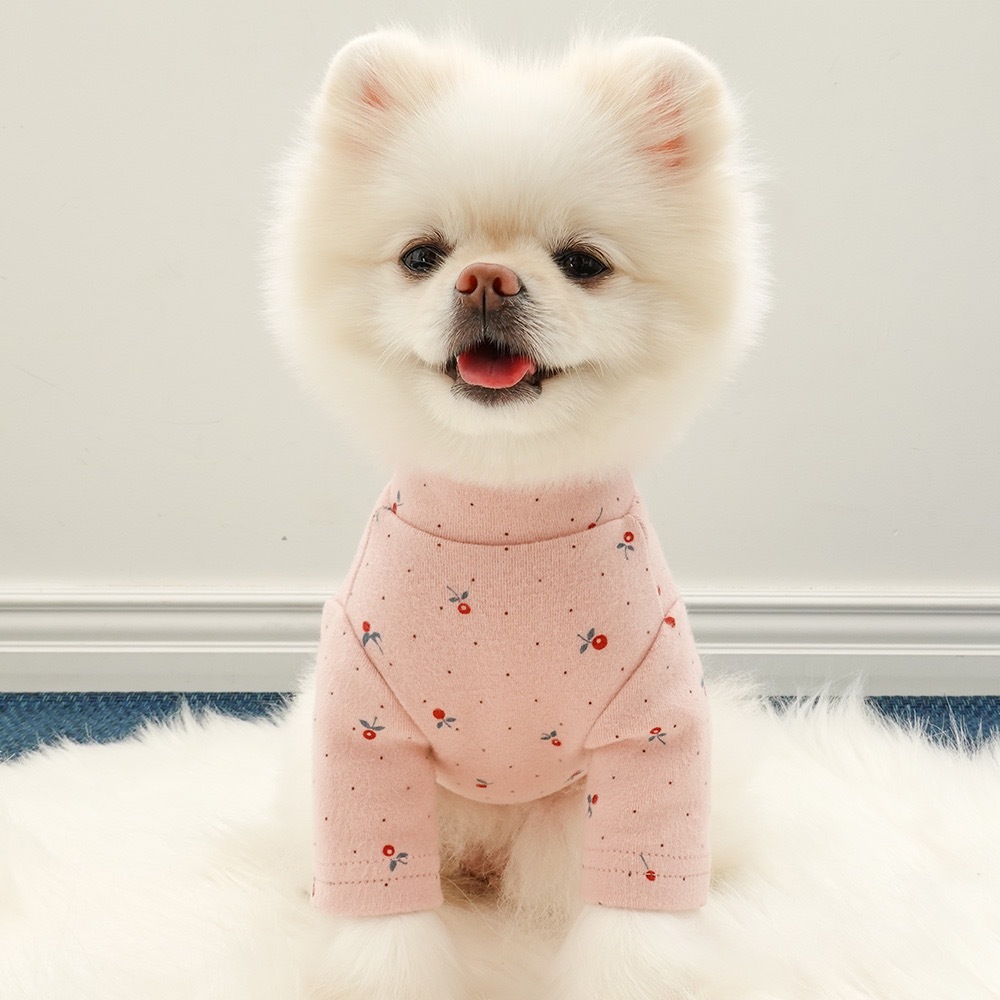 Noutti小牡丹高領衫 (粉紅)