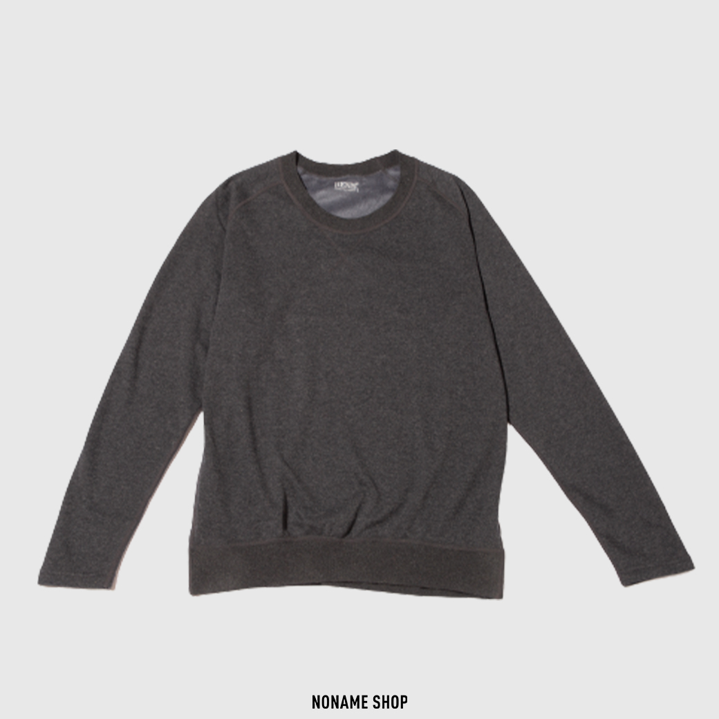 HENIS 速暖絨 發熱衣 圓領 保暖 保暖衣 刷毛 長袖 長T 深灰