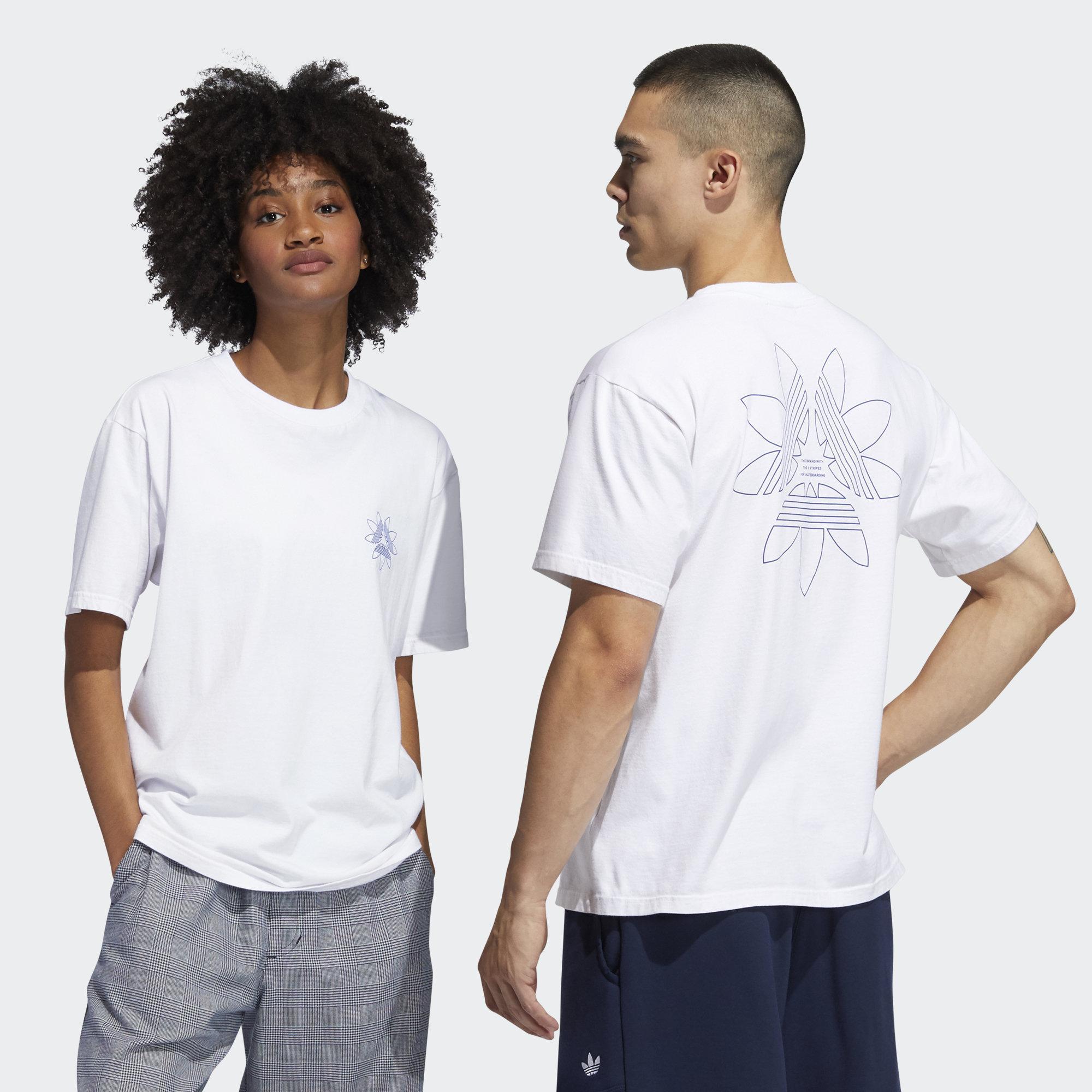 【adidas SKATEBOARDING系列 TRI-FOIL TEE 經典三葉草線框短TEE】