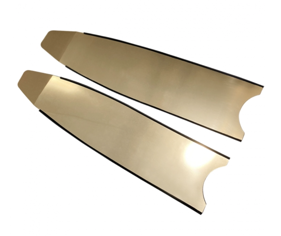 ▲(限量，售完絕版) Leaderfins 玻纖長蛙板-鏡面金