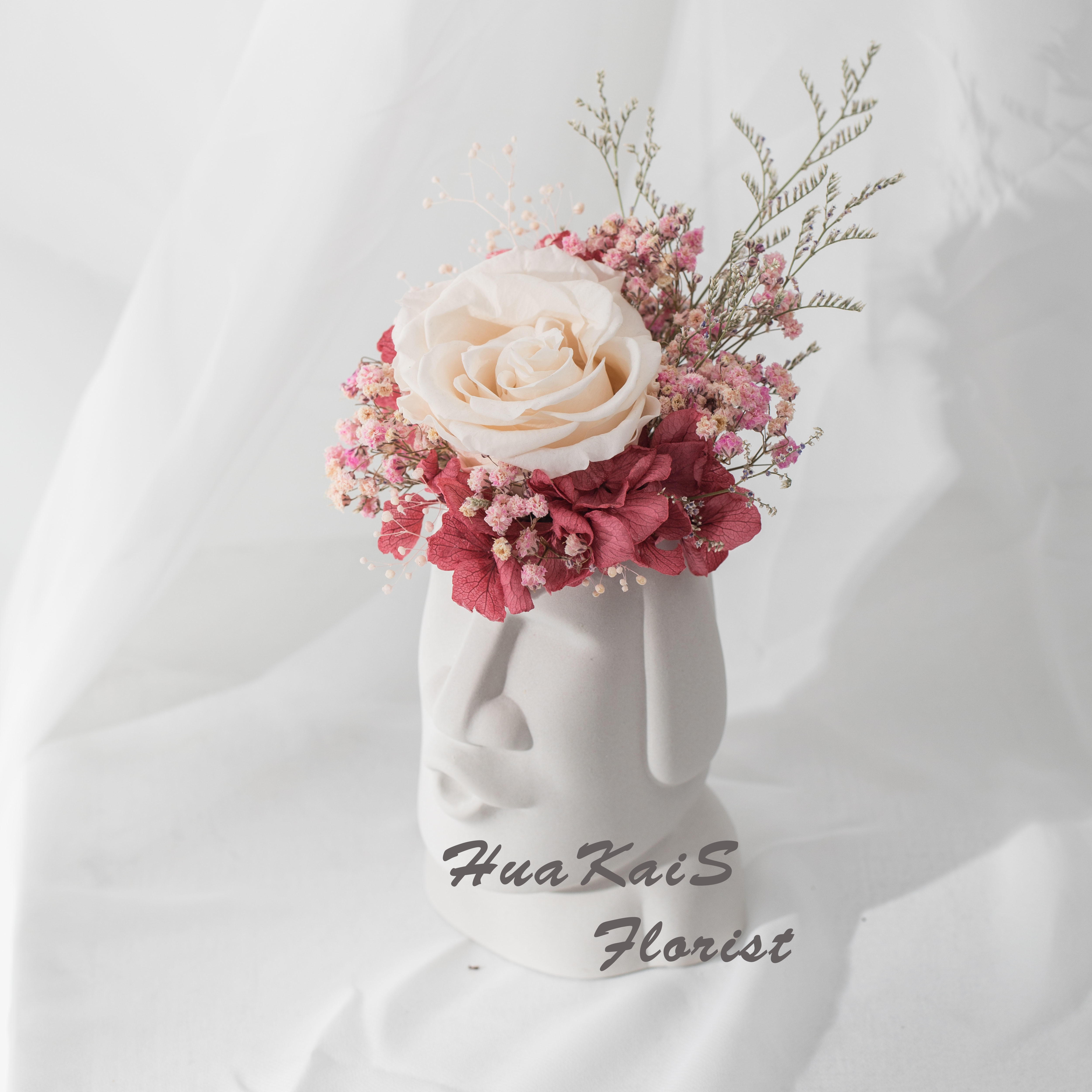 摩艾造型桌花(小)|開幕賀禮|新居賀禮|生日禮物