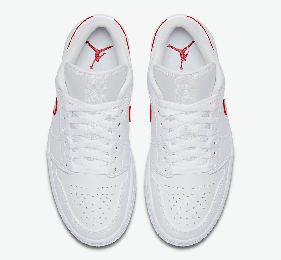 jordan 1 low red white
