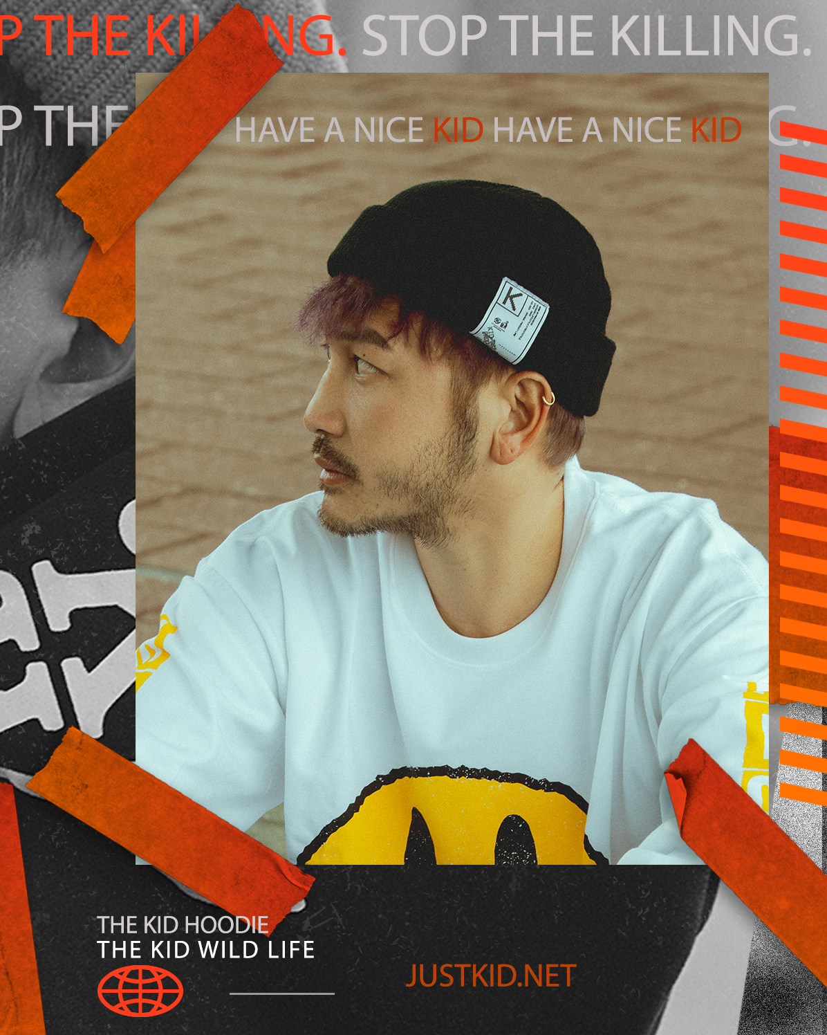 KID ® K-wild 野人毛線帽 黑