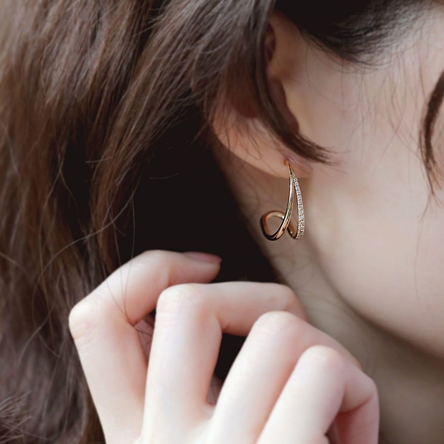 低音譜記號 — 40分鑽石耳環