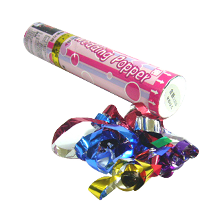 派對用品丨五彩彩帶手轉噴筒(20CM)