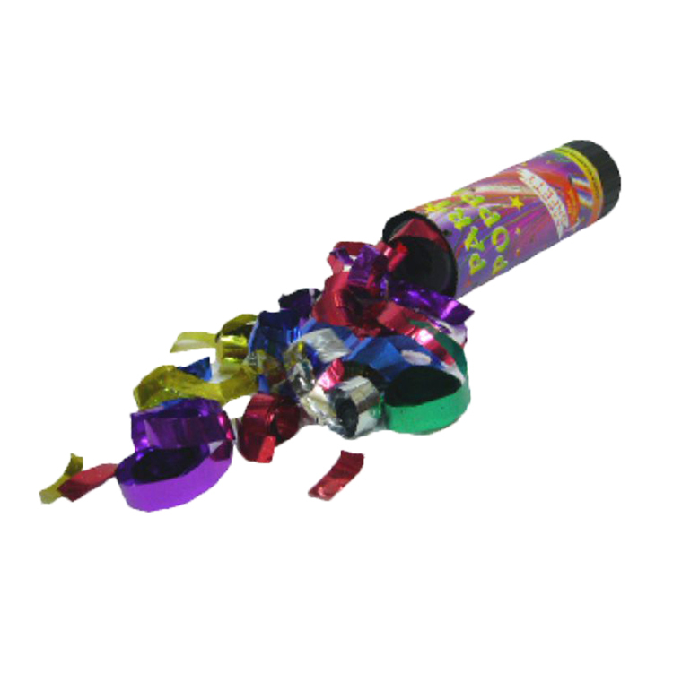 派對用品丨彈簧彩帶亮片噴筒(10cm)