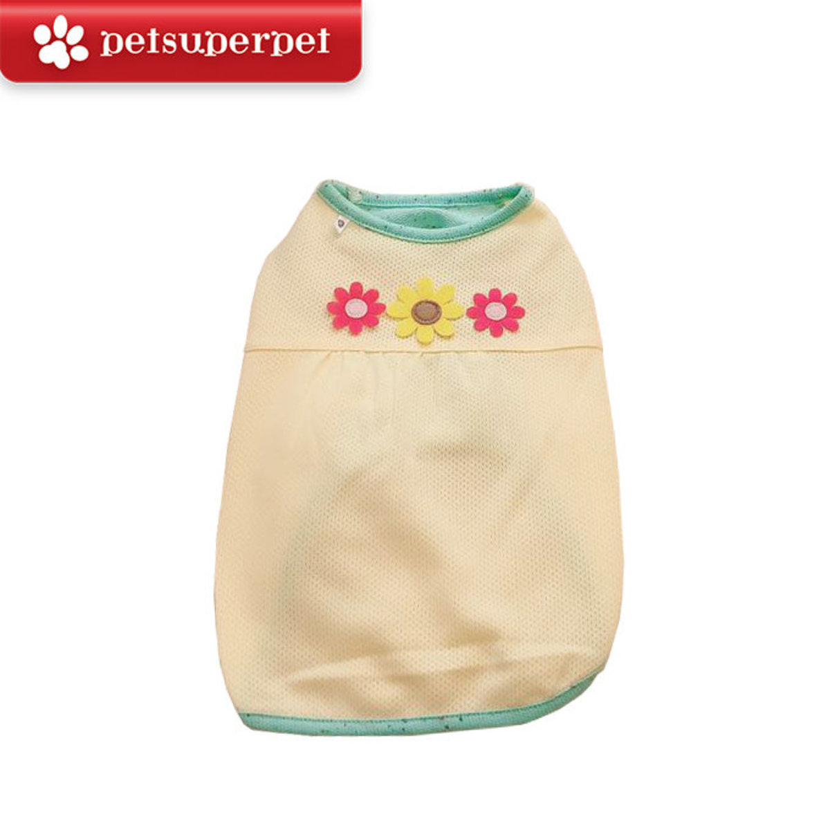 PomPreece COOL感舒爽小花背心 (平行進口貨品) - 黃色 (S碼）