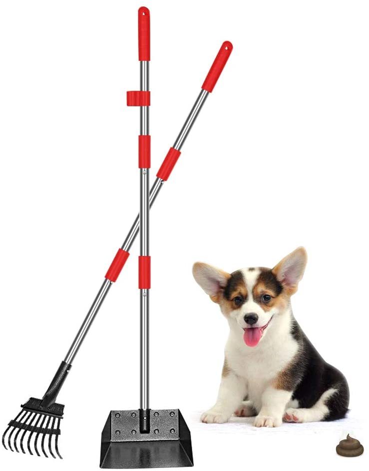 Upgraded Dog Pooper Scooper Extra Large, Adjustable Lon