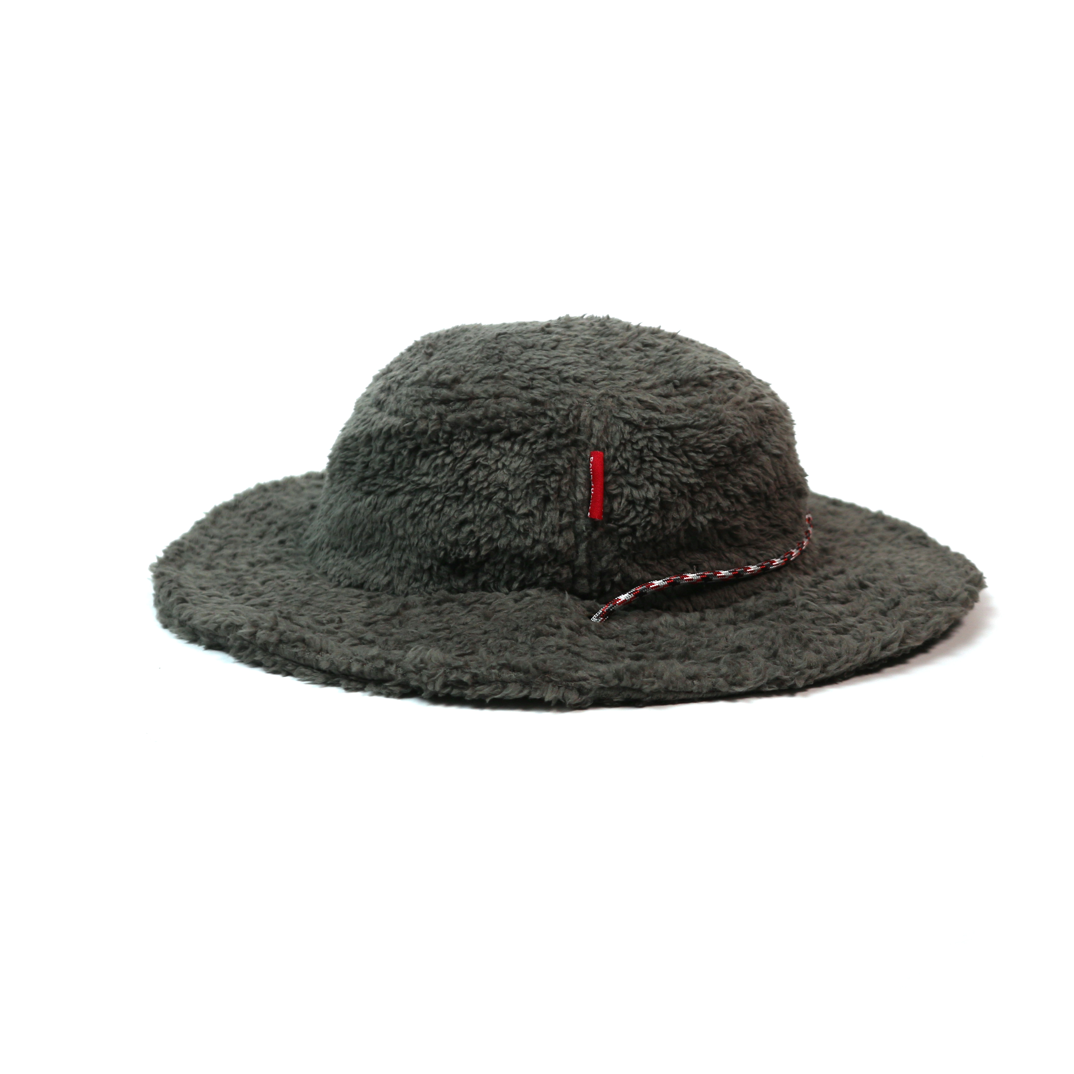 Round House Fur Boa Safari Hat﹝Gray﹞