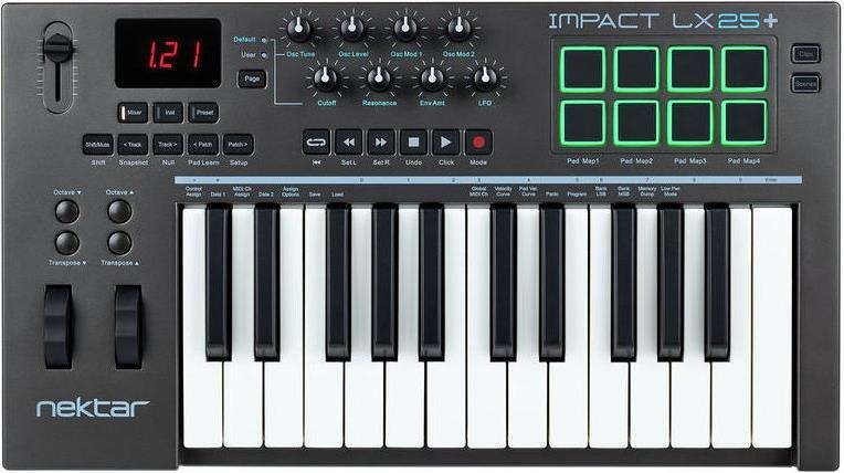 Nektar Impact LX25+ 主控鍵盤 25鍵 Midi Keyboard