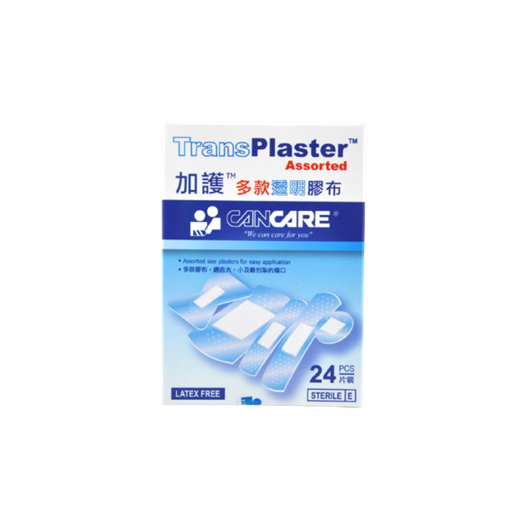 Cancare 加護 - 透明膠布 (混合/ 蝶形/ 大片/ 圓點/ 大細)