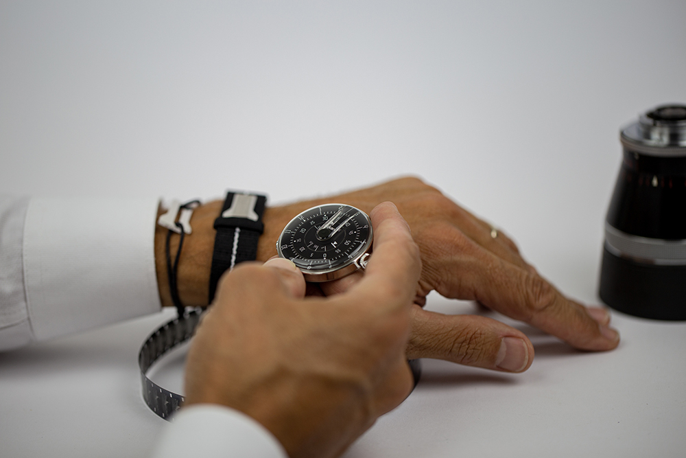 KLOK-01- M2  極簡黑色錶頭 + 尼龍錶帶