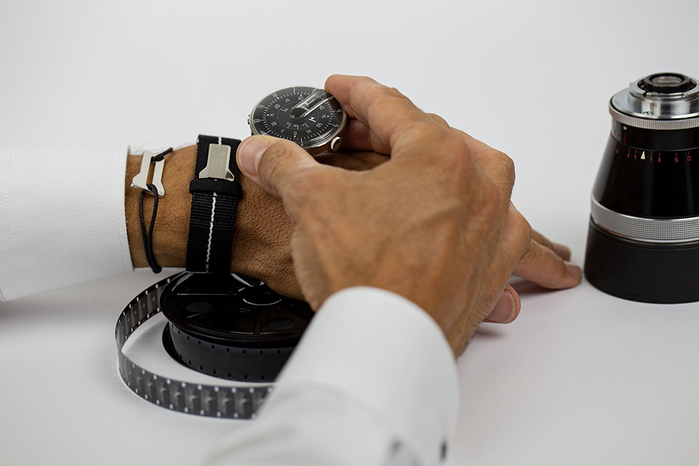 KLOK-01- M2  極簡黑色錶頭 + 尼龍錶帶