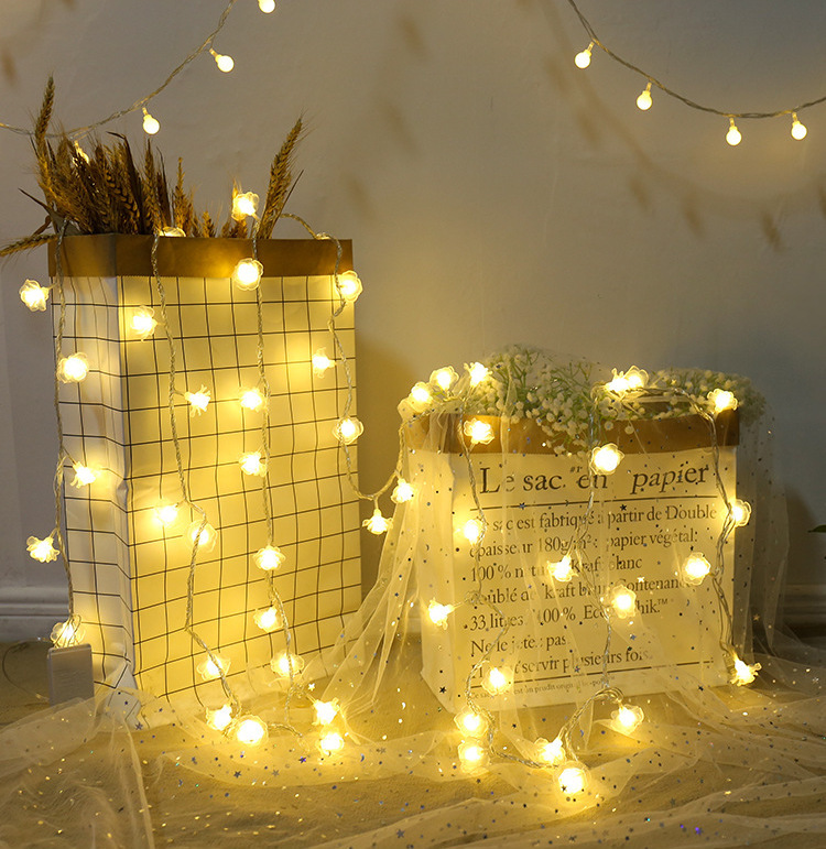 LED玫瑰小花燈 求婚佈置花燈 浪漫生日節日花燈 聖誕節日玫瑰花燈 房間佈置裝飾燈 燈串