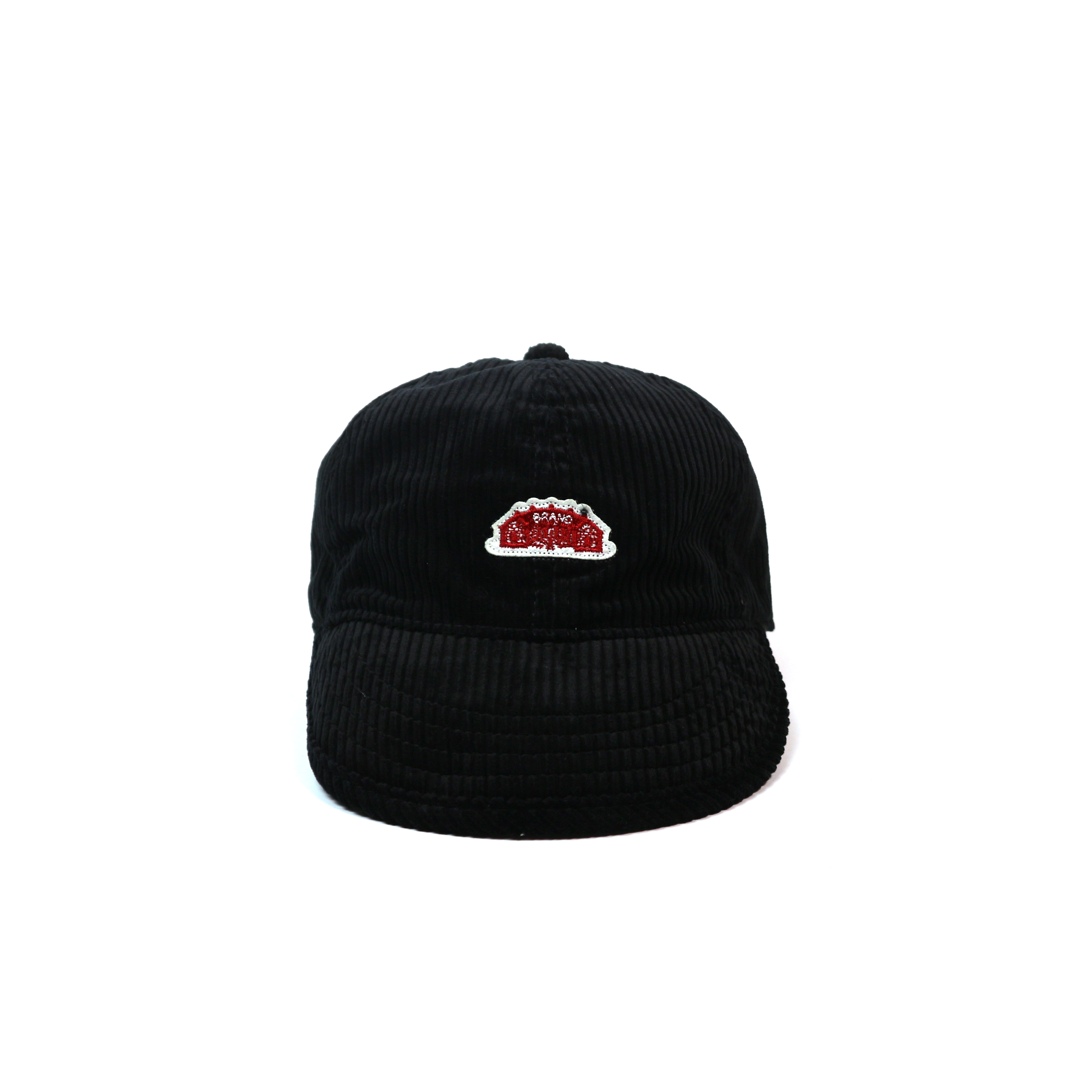 Round House Corduroy Workers Cycling Cap﹝Black﹞