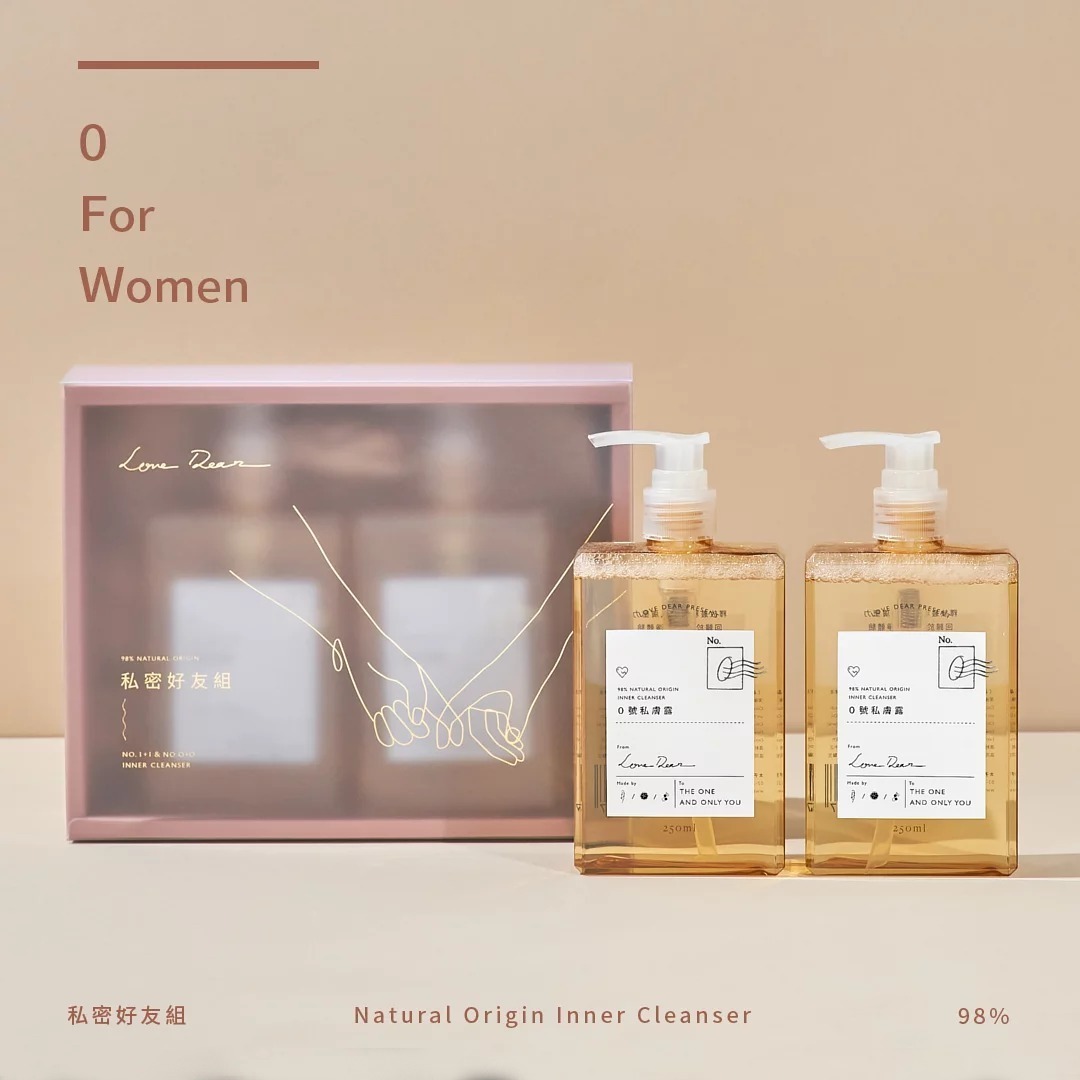 〔台灣人氣護理品牌〕 Love Dear: 0+0 女生密友組 私膚沐浴露【禮盒裝】
