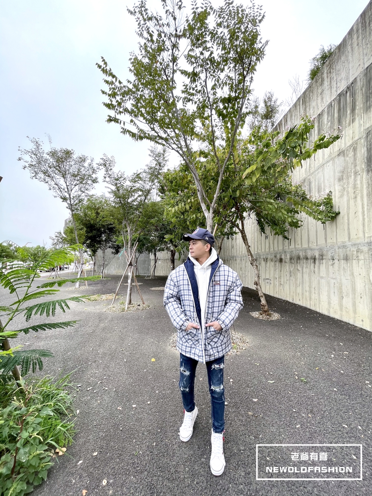 『新品上市』重磅03徽章格子鋪棉外套