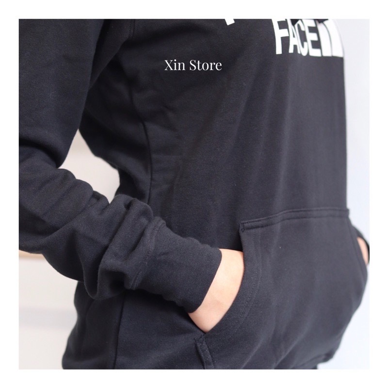 【現貨】The North Face TNF 北臉 大Logo 經典款 帽Tee 黑 女款