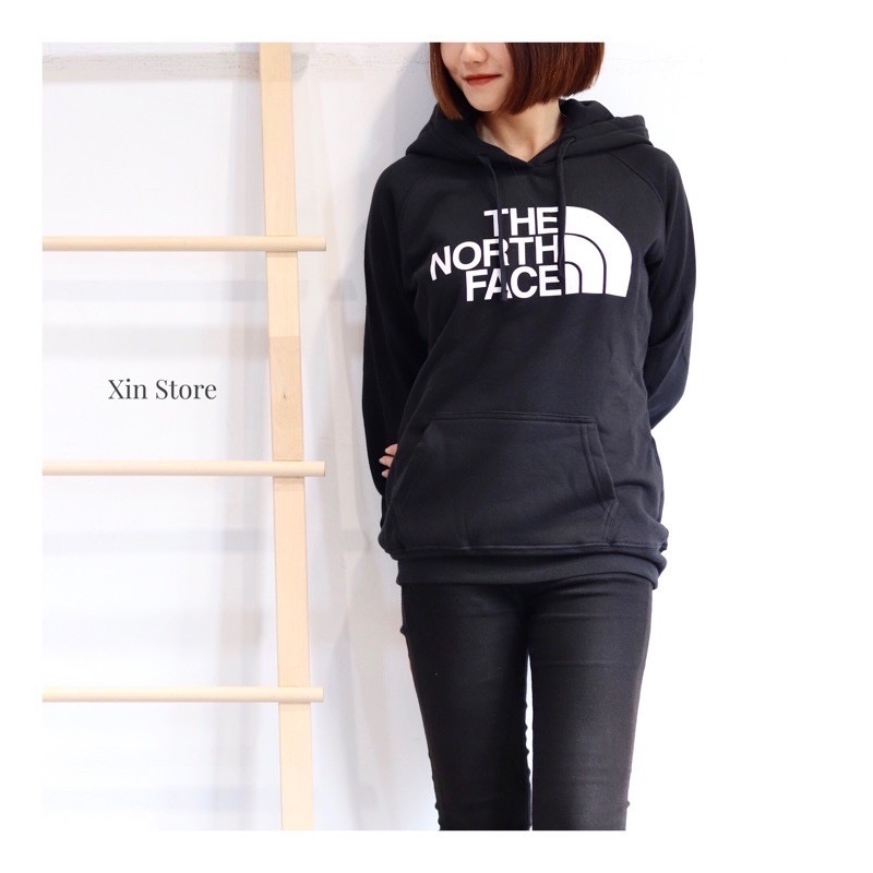 【現貨】The North Face TNF 北臉 大Logo 經典款 帽Tee 黑 女款