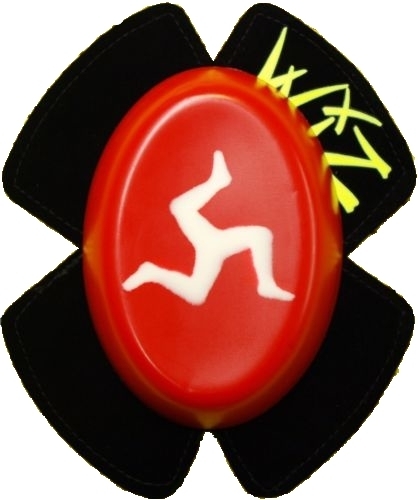 WIZ KNEE SLIDERS 滑塊 曼島 紅底白