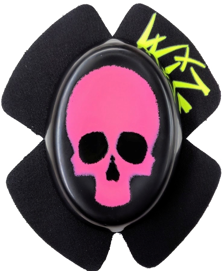 WIZ KNEE SLIDERS 滑塊 骷髏 黑底粉