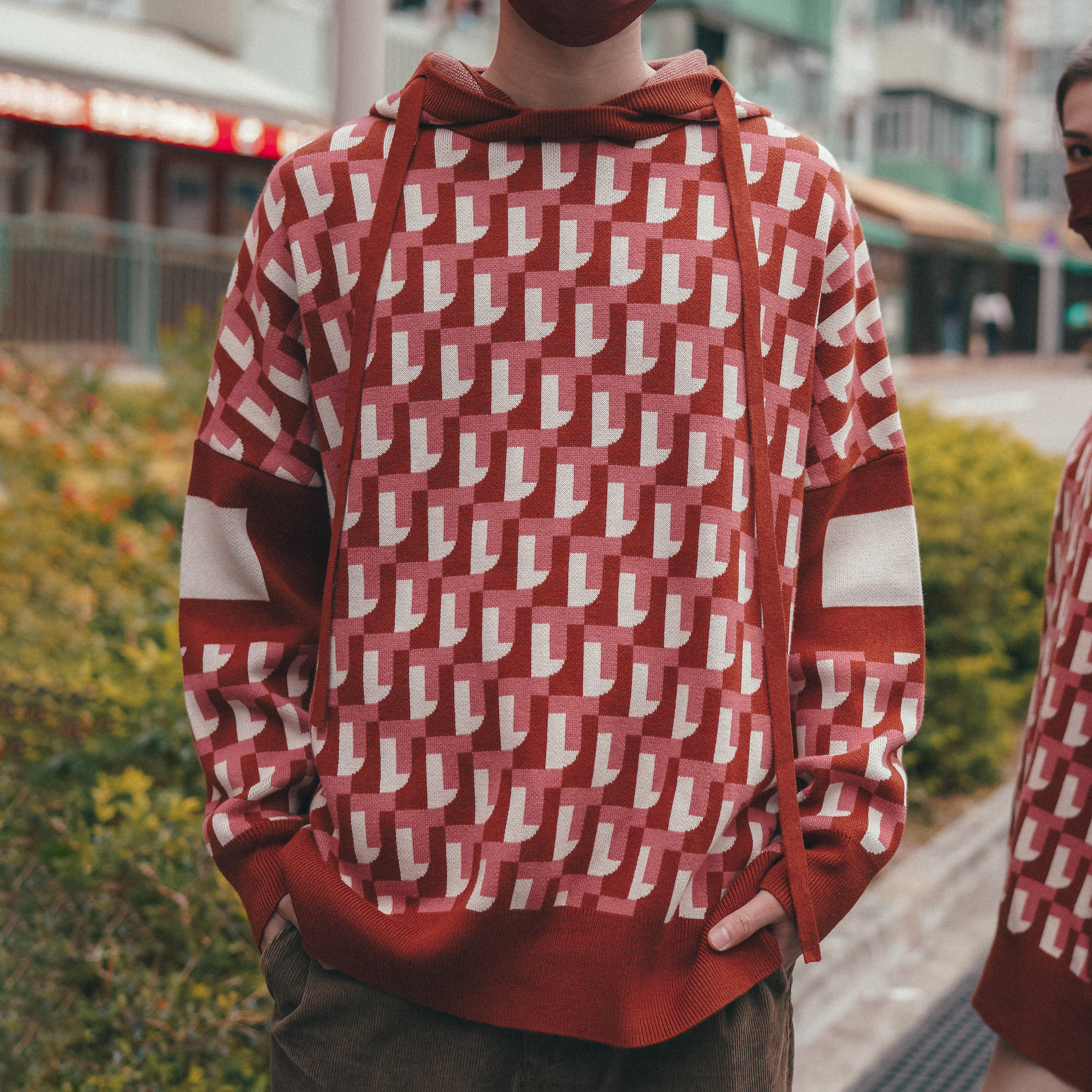 【Just Home】Home系列經典可拆兩著連帽衛衣 - 紅色