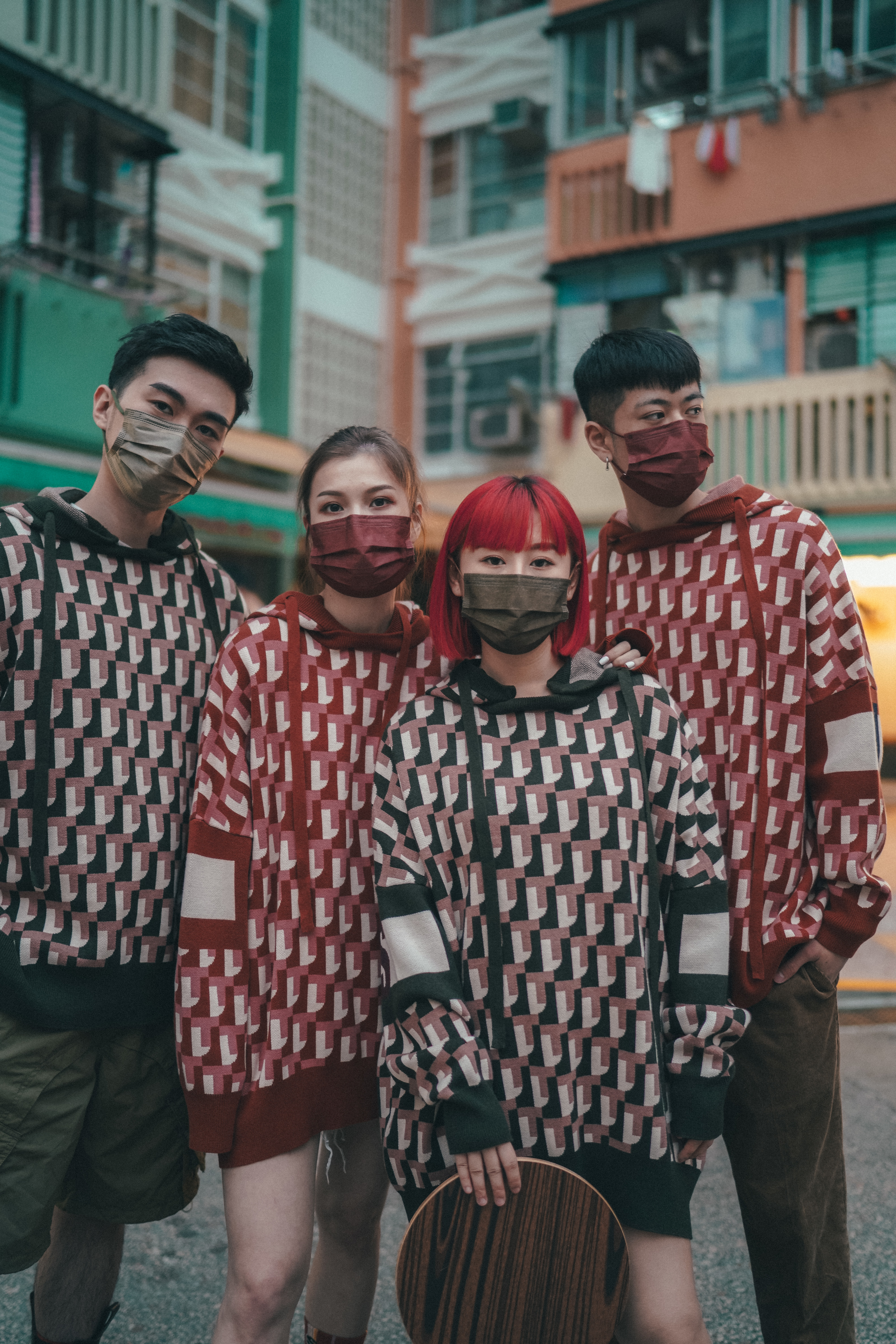 【Just Home】Home系列經典可拆兩著連帽衛衣 - 軍綠色