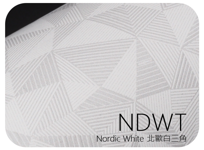 LIFE+GUARD NDWT Nordic White 北歐白三角 幾何風格貼膜樣式，適用於相機、鏡頭與 3C 裝置表面保護與風格打造