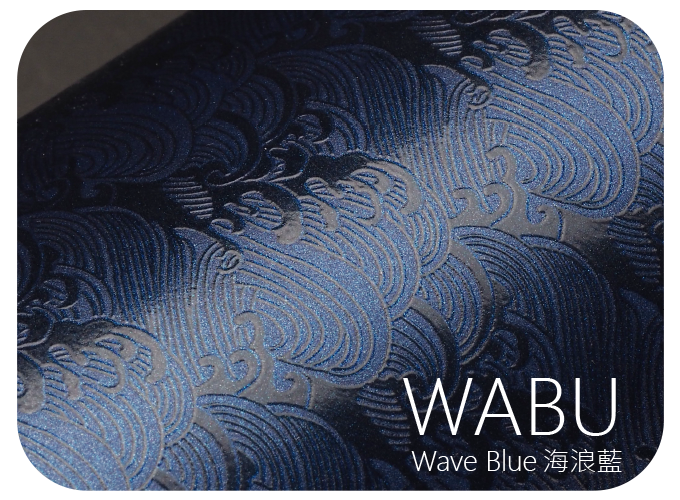 LIFE+GUARD WABU Wave Blue 海浪藍 波浪紋貼膜樣式，適用於相機、鏡頭與 3C 裝置表面保護與風格打造