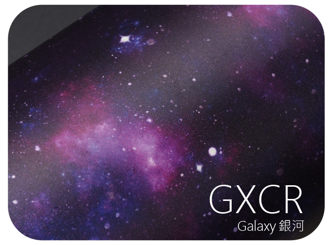LIFE+GUARD GXCR Galaxy 銀河 夢幻風格貼膜樣式，適用於相機、鏡頭與 3C 裝置表面保護與風格打造