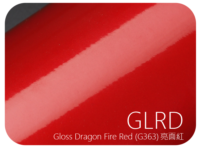 LIFE+GUARD GLRD (G363) Gloss Dragon Fire Red 亮面紅 風格貼膜樣式，適用於相機、鏡頭與 3C 裝置表面保護與風格打造