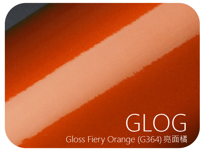 LIFE+GUARD GLOG (G364) Gloss Fiery Orange 亮面橘 風格貼膜樣式，適用於相機、鏡頭與 3C 裝置表面保護與風格打造