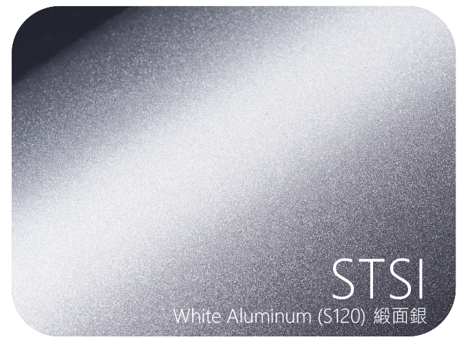LIFE+GUARD STSI (S120) White Aluminum 緞面銀 風格貼膜樣式，適用於相機、鏡頭與 3C 裝置表面保護與風格打造