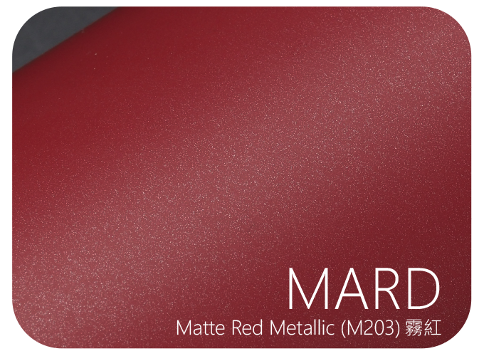 LIFE+GUARD MARD (M203) Matte Red Metallic 霧紅 風格貼膜樣式，適用於相機、鏡頭與 3C 裝置表面保護與風格打造