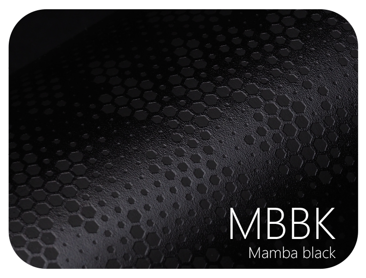 LIFE+GUARD MBBK Mamba black LIFE+GUARD WABU Wave Blue vinyl skin sample for 3C protective wraps