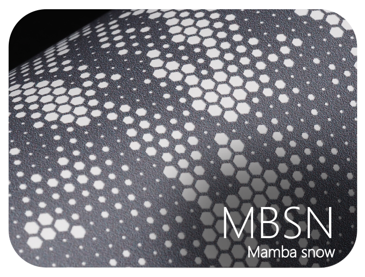 LIFE+GUARD MBSN Mamba snow LIFE+GUARD WABU Wave Blue vinyl skin sample for 3C protective wraps