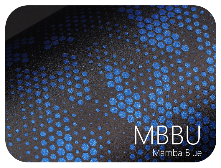 LIFE+GUARD MBBU Mamba Blue LIFE+GUARD WABU Wave Blue vinyl skin sample for 3C protective wraps