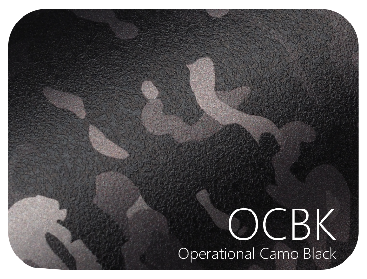 LIFE+GUARD OCBK Operational Camo Black LIFE+GUARD WABU Wave Blue vinyl skin sample for 3C protective wraps