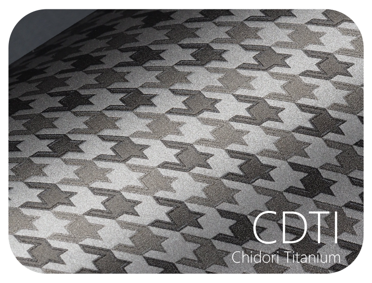 LIFE+GUARD CDTI Chidori Titanium LIFE+GUARD WABU Wave Blue vinyl skin sample for 3C protective wraps