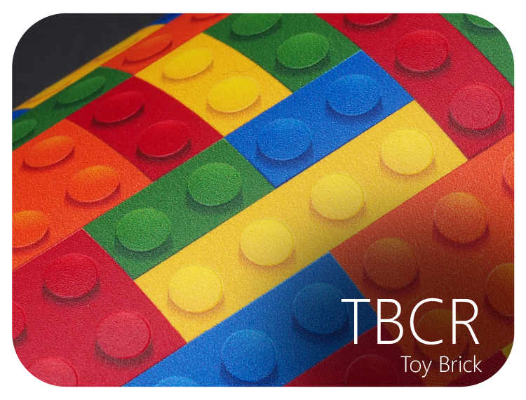 LIFE+GUARD TBCR Toy Brick LIFE+GUARD WABU Wave Blue vinyl skin sample for 3C protective wraps