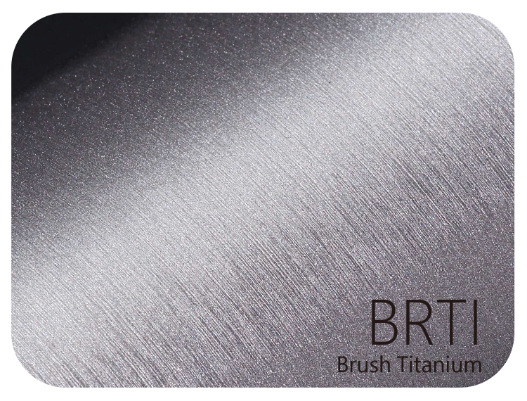 LIFE+GUARD BRTI Brush Titanium vinyl skin sample for 3C protective wraps
