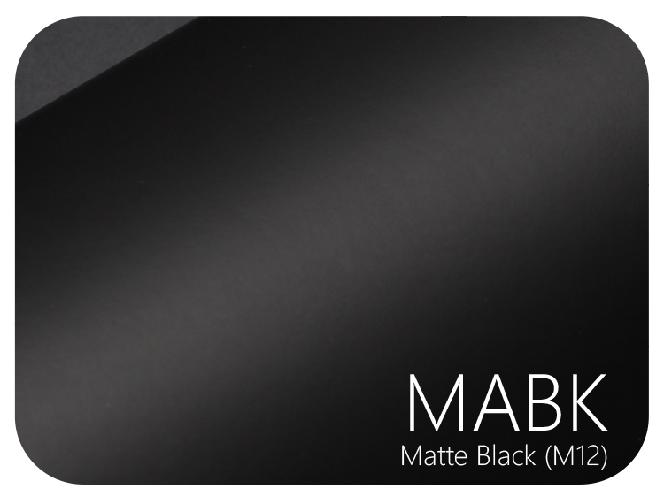 LIFE+GUARD MABK (M12) Matte Black vinyl skin sample for 3C protective wraps